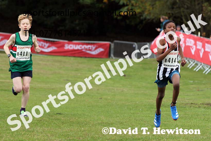 Boys under-13s 2021 National Cross Country Relays, Berry Hill Park, Mansfield. Photo: David T. Hewitson/Sports for All Pics